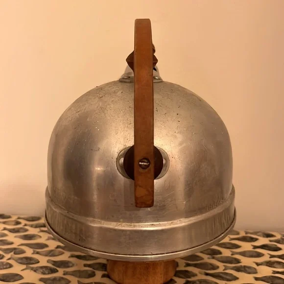 Vintage Aluminum Whistling Tea Kettle
Wood Handle - Picture 5 of 7